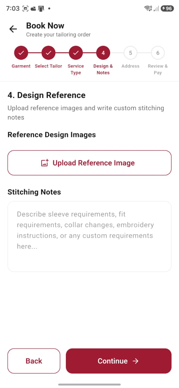 Design reference in Metaia booking