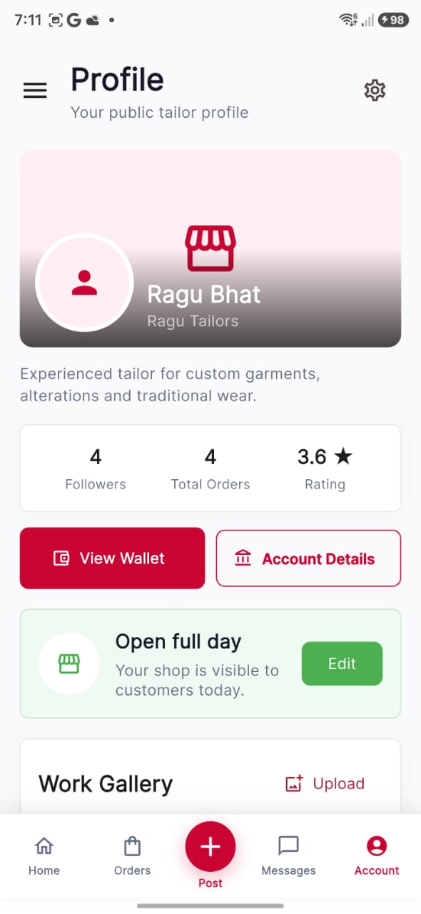 Metaia tailor profile